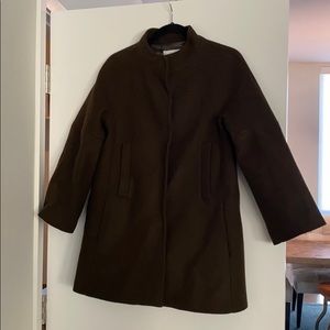 Brown, button down pea coat!